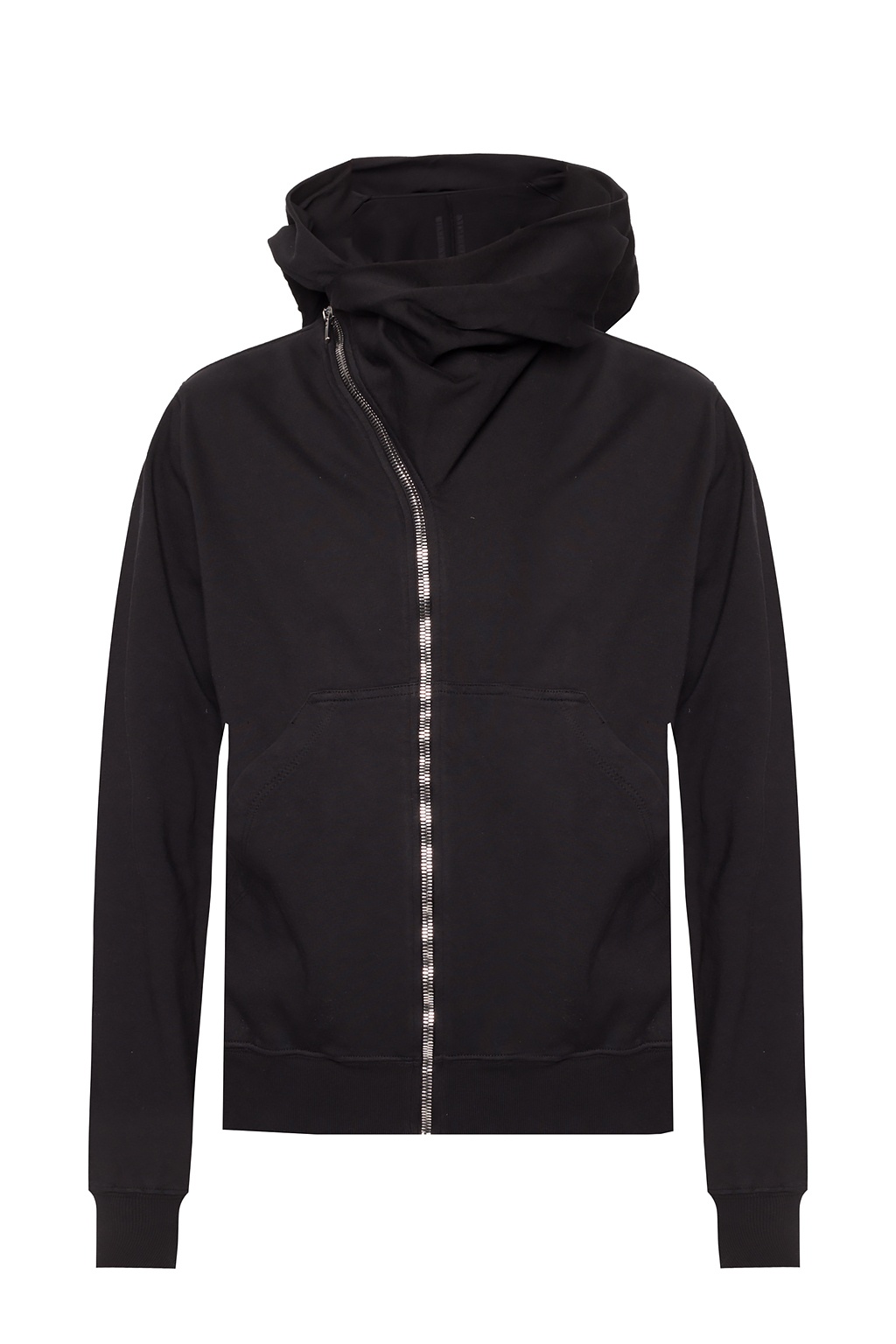 Black Sweatshirt with asymmetrical zip Rick Owens DRKSHDW - Vitkac